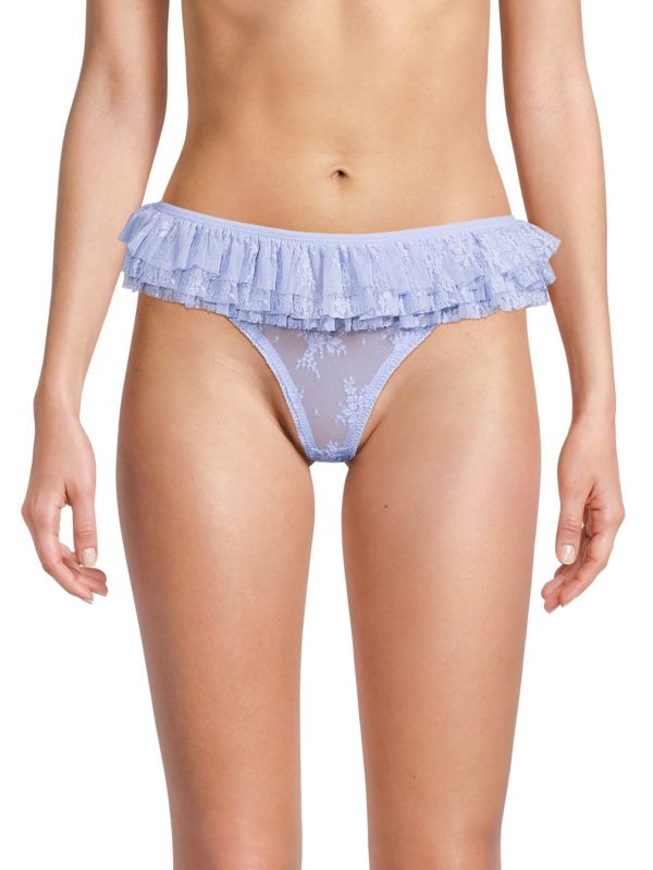 Free People Feeling Frilly Lace Thong